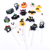 Halloween cake decorative bat resin haunted house pumpkin cake account Halloween cake plug -in