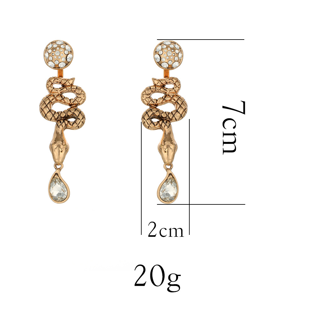 Fashion Animal Plating Alloy Rhinestones Earrings display picture 5