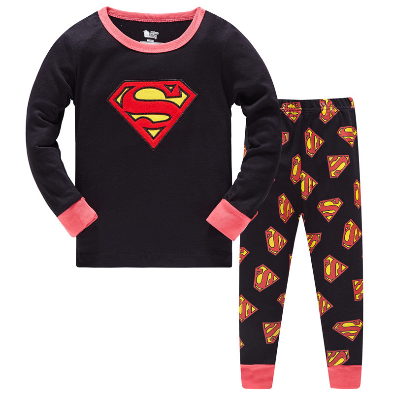 Baby 3-8Y long-sleeved ribbed cotton children's pajamas, loungewear, air-conditioned clothing, dropshipping available (full set) 8