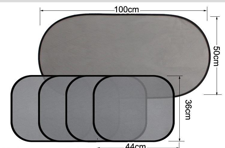 汽车遮阳挡六件套加厚隔热遮阳板夏季防晒太阳前挡侧挡网纱六件套详情17