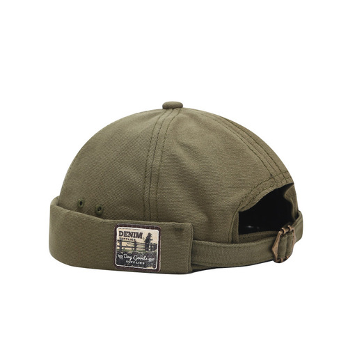 Hat women's trendy spring new style retro brimless melon hat Korean version versatile landlord hat men's street hip-hop yuppie hat