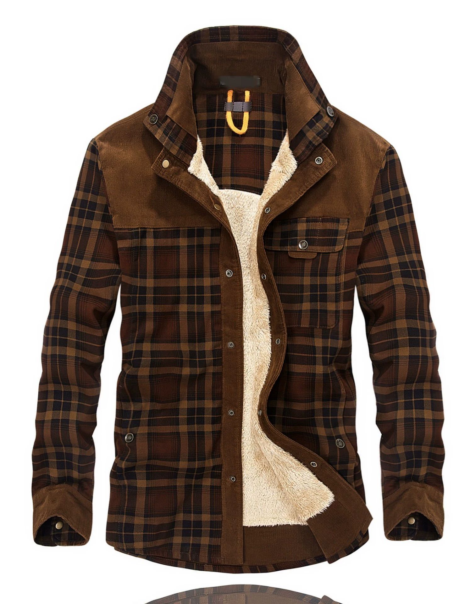 Men's demi-season warm shirt, direct factory sales, Amazon, plus size