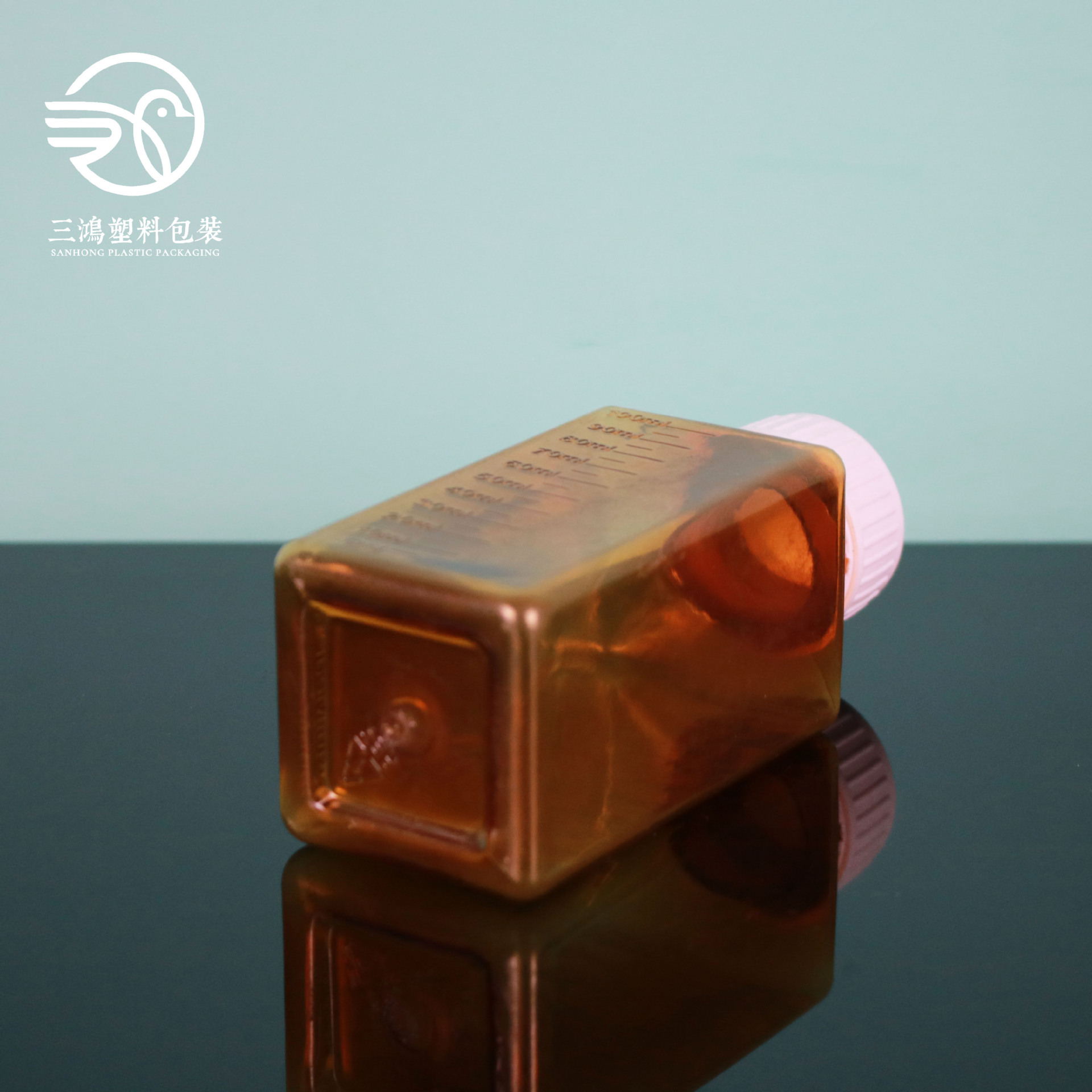 100ml口服固体药用瓶 PET片剂胶囊包装瓶 带刻度方形塑料瓶-阿里巴巴