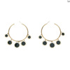 Metal earrings with tassels, suitable for import, European style