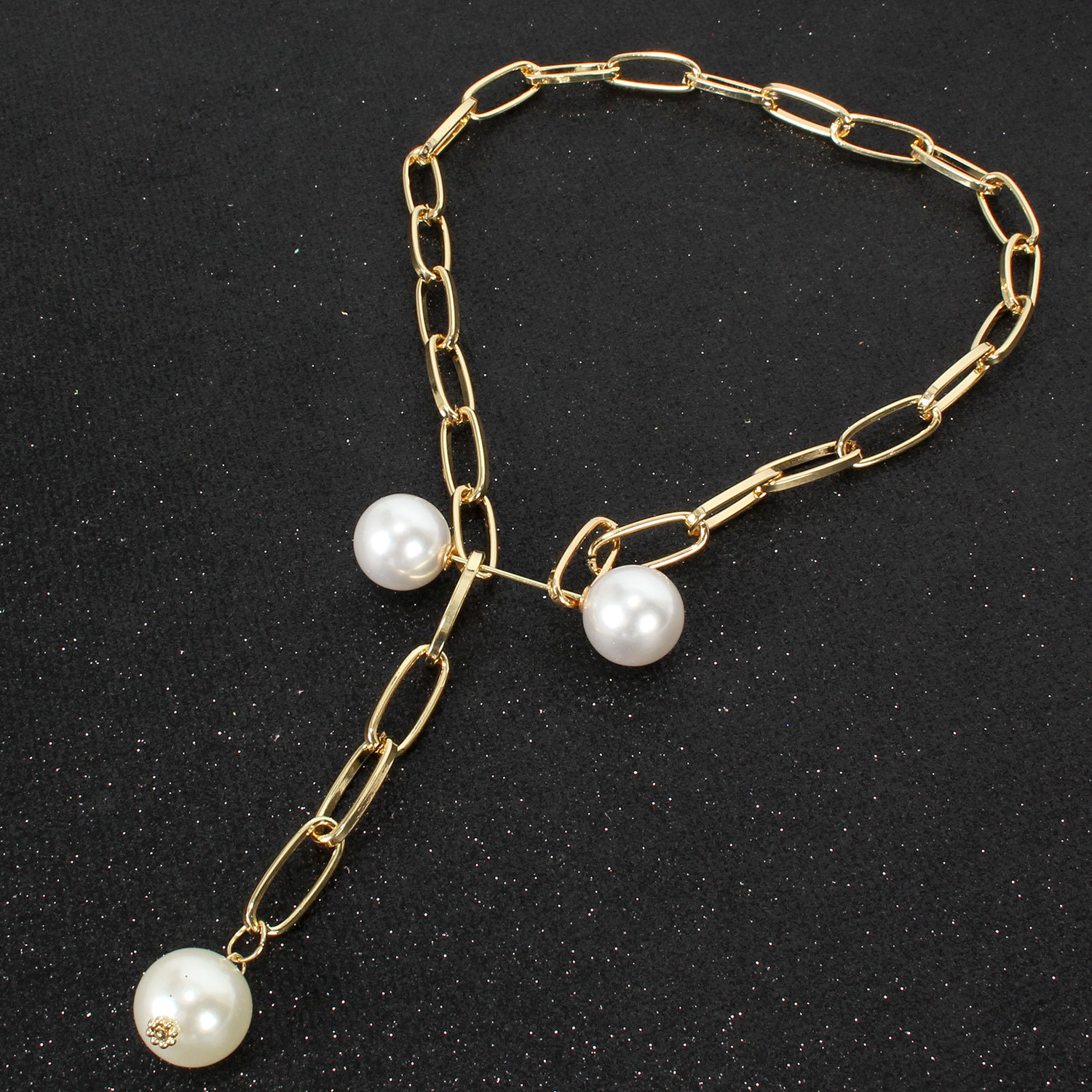 Fashion Water Droplets Imitation Pearl Alloy Plating Women's Necklace display picture 10