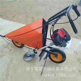 微型辣椒电动汽油收割机 小型辣椒玉米收割机图片 手推大豆收割机