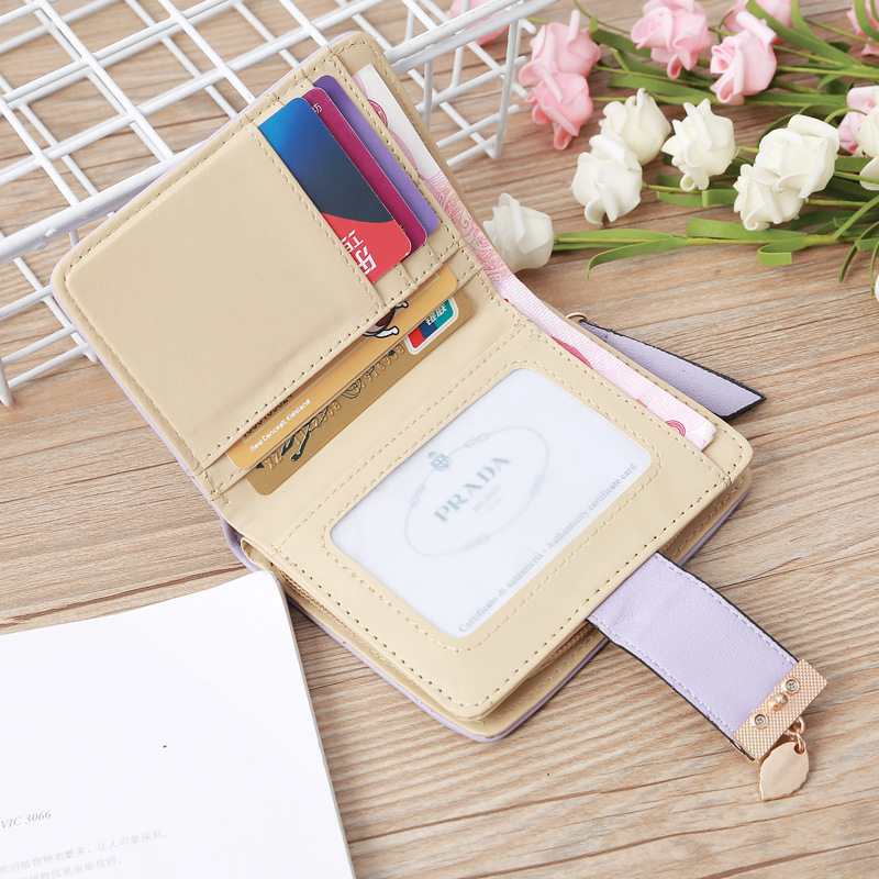 Korean Hollow Leaf Flower Two Fold Wallet display picture 7