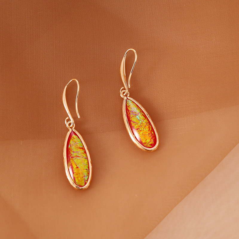Fashion Water Droplets Gem Drop Earrings display picture 3