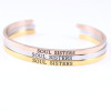 Bracelet stainless steel engraved