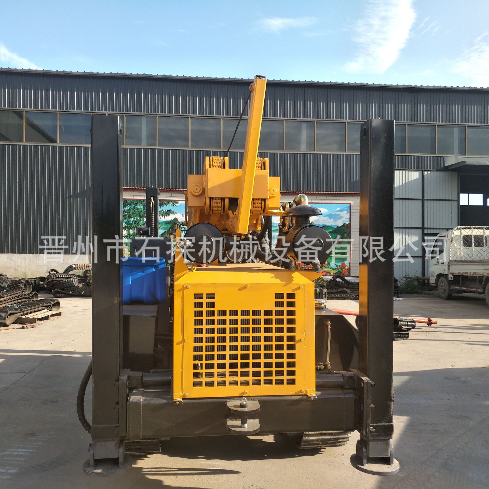 石探履带式气动钻井设备200米履带气动潜孔钻机气动钻机