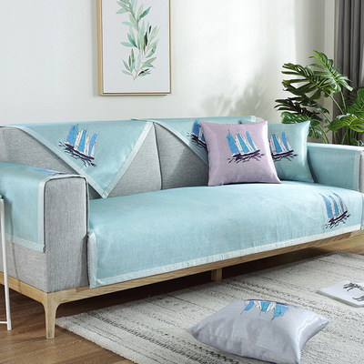 夏季坐垫 欧式纯色藤席沙发垫冰丝藤椅子坐垫批发定做凉席沙发套|ms