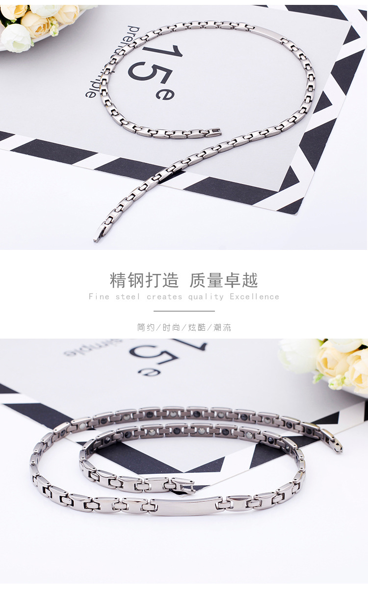 29g Weight Necklace Classification Wedding, Travel Occasion 304 Stainless Steel Material Geometric Pattern Unisex Gender Silver Color Wholesale Jewelry Geometric 304 Stainless Steel Necklace 5