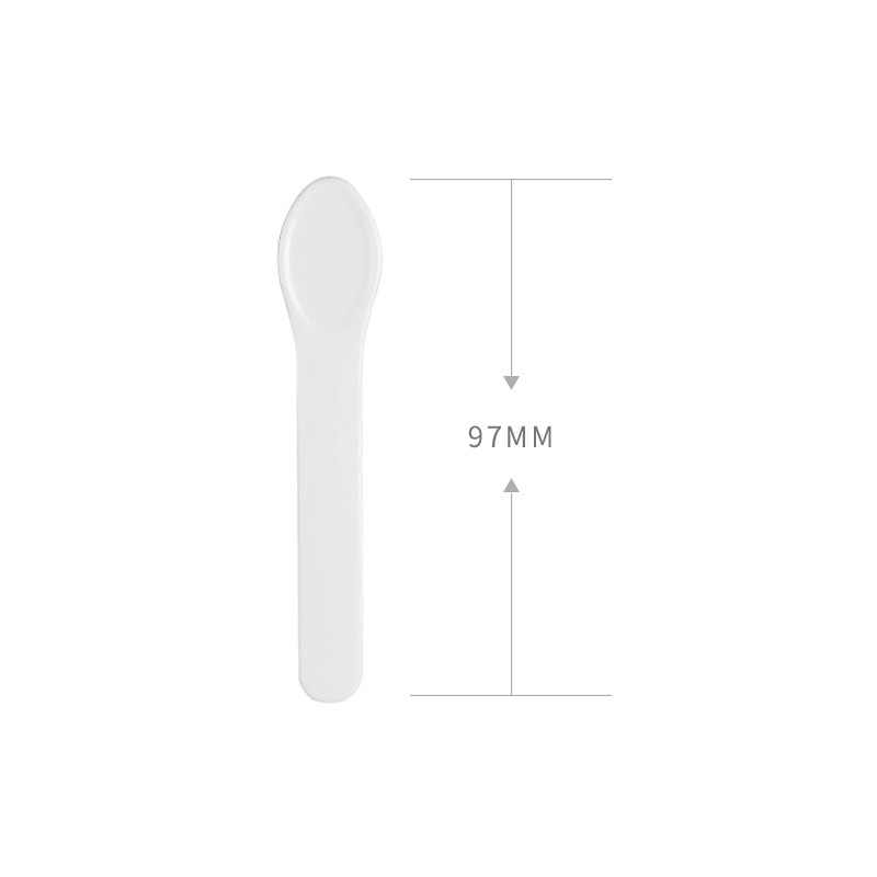 Máscara de cabeza redonda cuchara crema facial cuchara raspador máscara cuchara pequeña selección palo cosméticos sub-embalaje cuchara pequeña 100 PCs