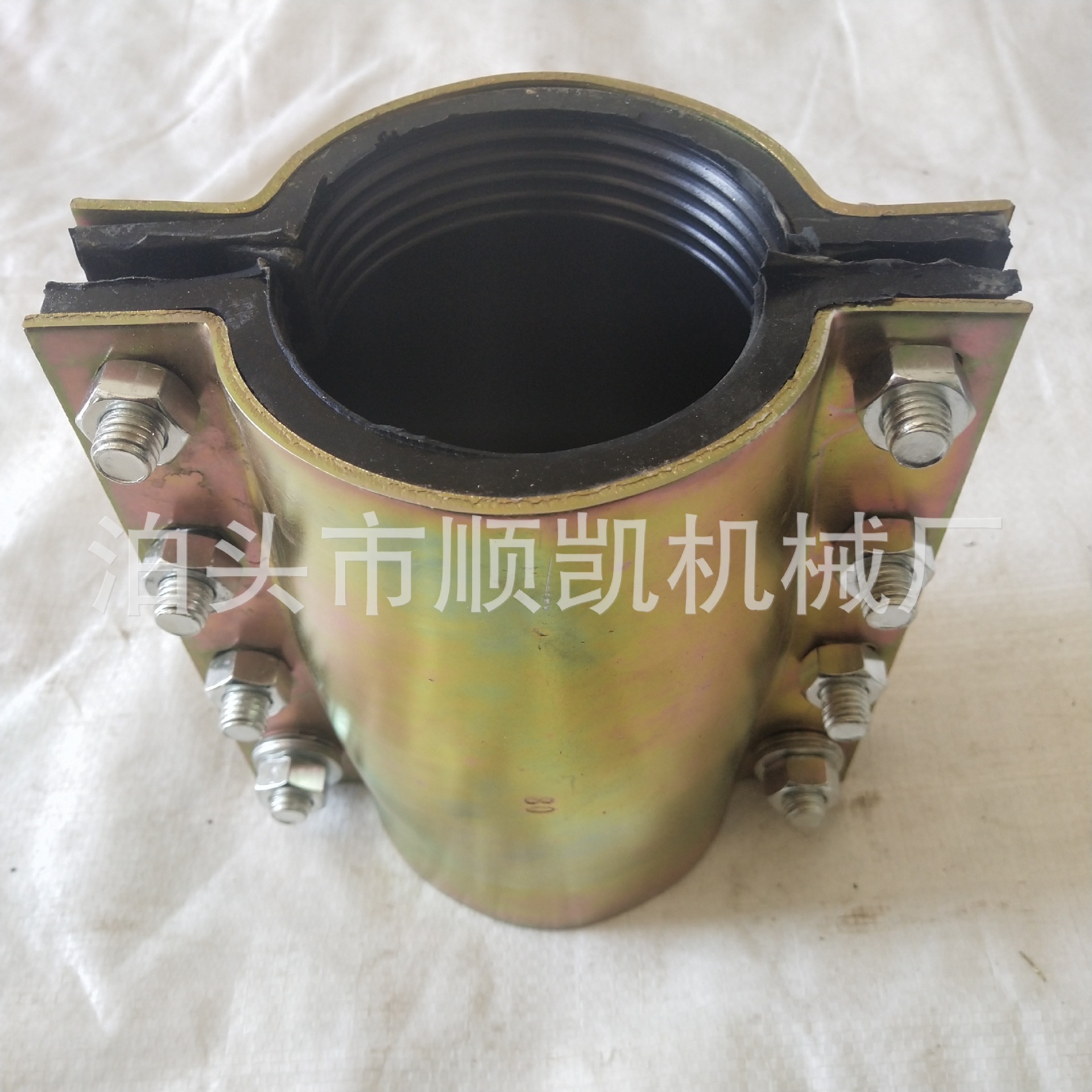 PE钢板哈夫节堵漏器管抢修节道补漏器快速接头开边快接三通哈夫节