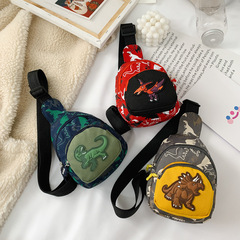 Foreign trade new children's waist bag boy dinosaur crossbody small bag fashionable child chest bag coin purse baby small bag