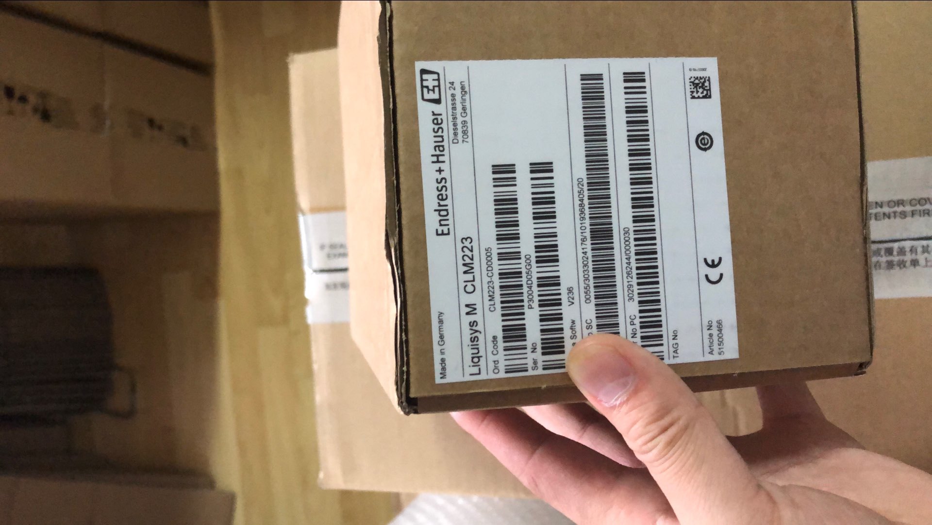 德国E+H 电导率变送器CLM223-CD0005 库存现货