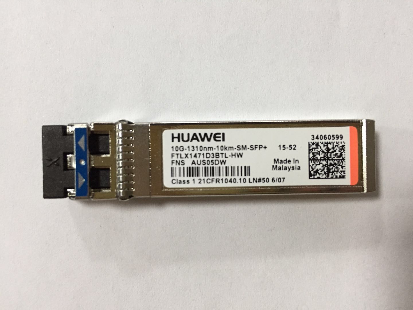 适用华为10G-1310nm-10km-SM-SFP+万兆光纤模块 FTLX1471D3BTL-HW