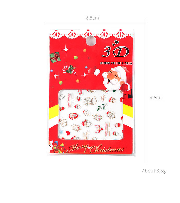 Christmas Letter Paper Nail Patches 1 Set Nail Supplies display picture 3