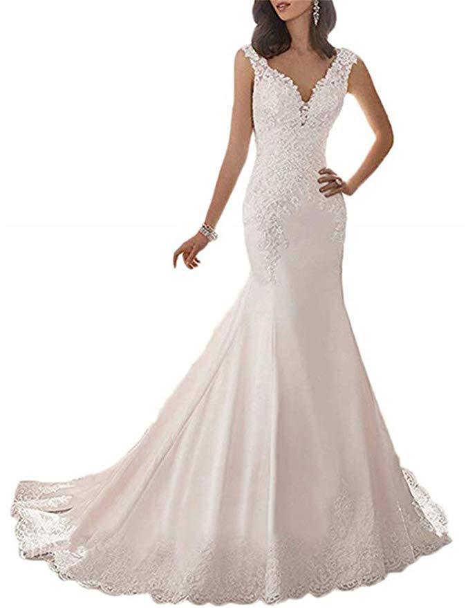 Foreign Trade Women's 2025 New Wedding Dress, Shoulder Fishtail Elegant, Slim Lace Elegant, Trailing Style, Palace Wedding Dress, Travel Photography
