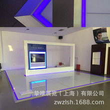 适用于一汽大众奥迪及其他品牌新能源汽车用车展发光玻璃地展台