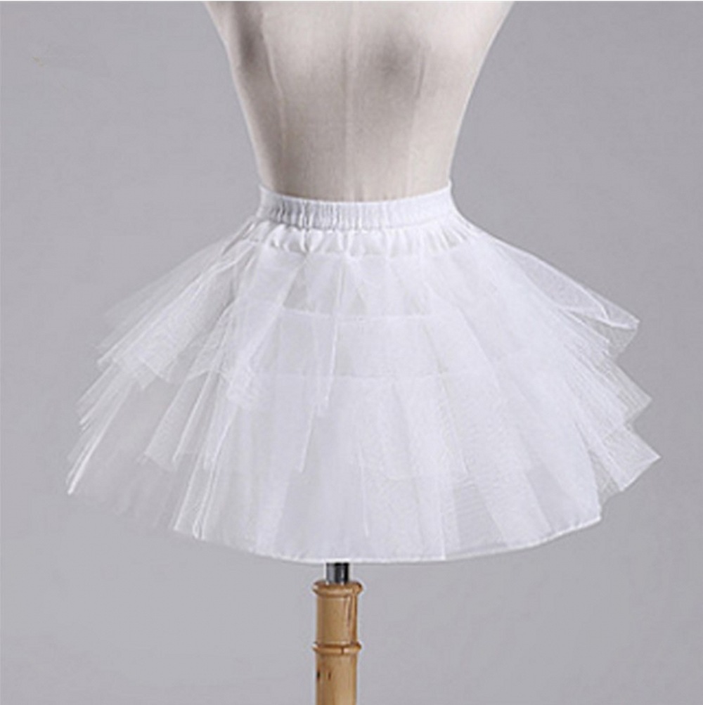 Wholesale bridal wedding dress Daily skirt skirt skirt skirt lining boneless three-layer hard net elastic waist skirt