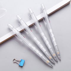 Hobby 9502 Simple Matte Exam-Use Marking Pencil | Student-Grade Pure-Color Mechanical Pencil with Transparent 2B Barrel