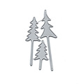 Scrapbook DIY碳钢刀模 压花切割刀模 剪贴纸艺模板3棵圣诞树
