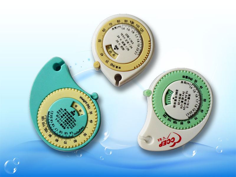 厂家供应1.5米塑料腰围尺可收缩迷你卷尺胃型尺BMI健康尺