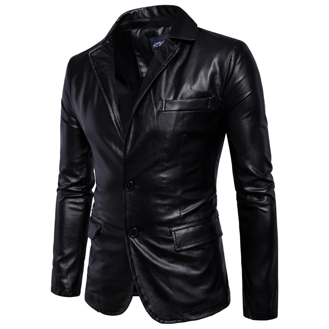 2024 Spring and Autumn New British Men's Motorcycle Leather Jacket B011_voghion.com