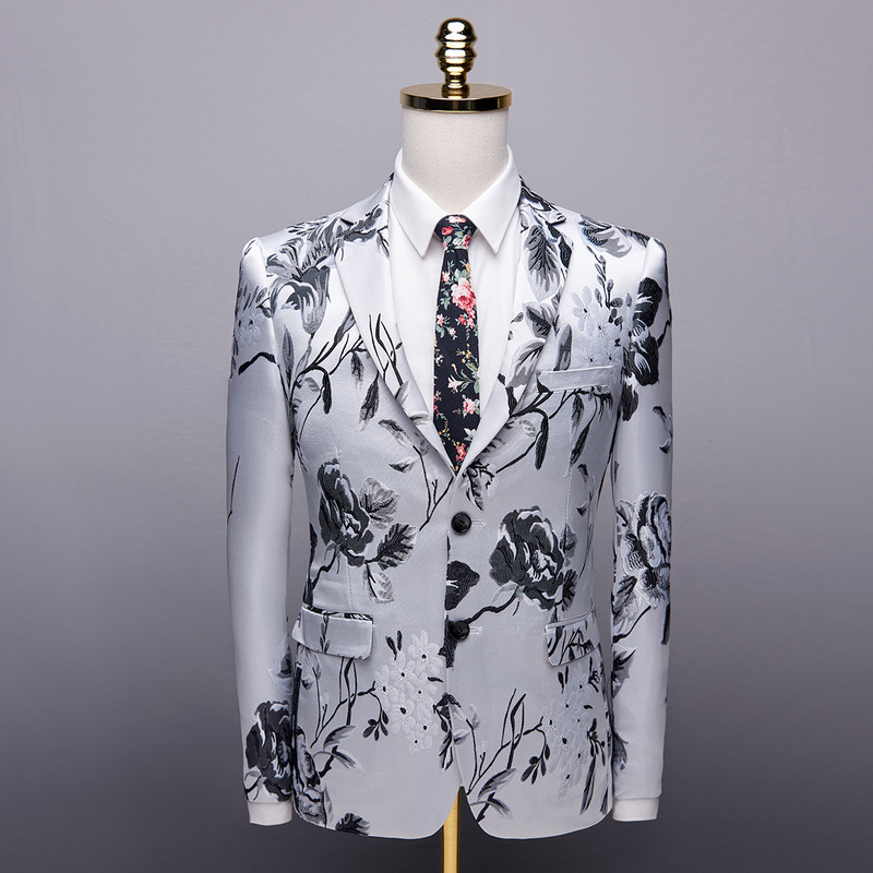 Foreign trade Fashion cross-border floral cloth fancy suit single Western goods suit number 1071 single Western