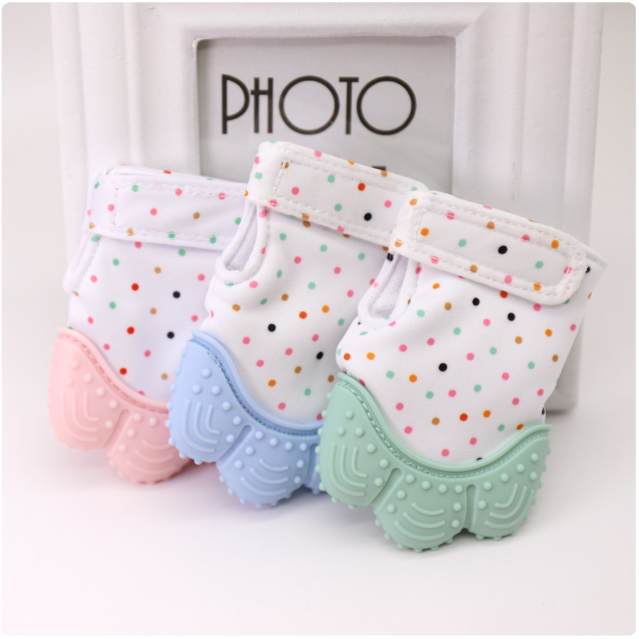 2020新品亚马逊热销牙婴儿硅胶牙胶手指套宝宝防咬硅胶磨牙手套|ms