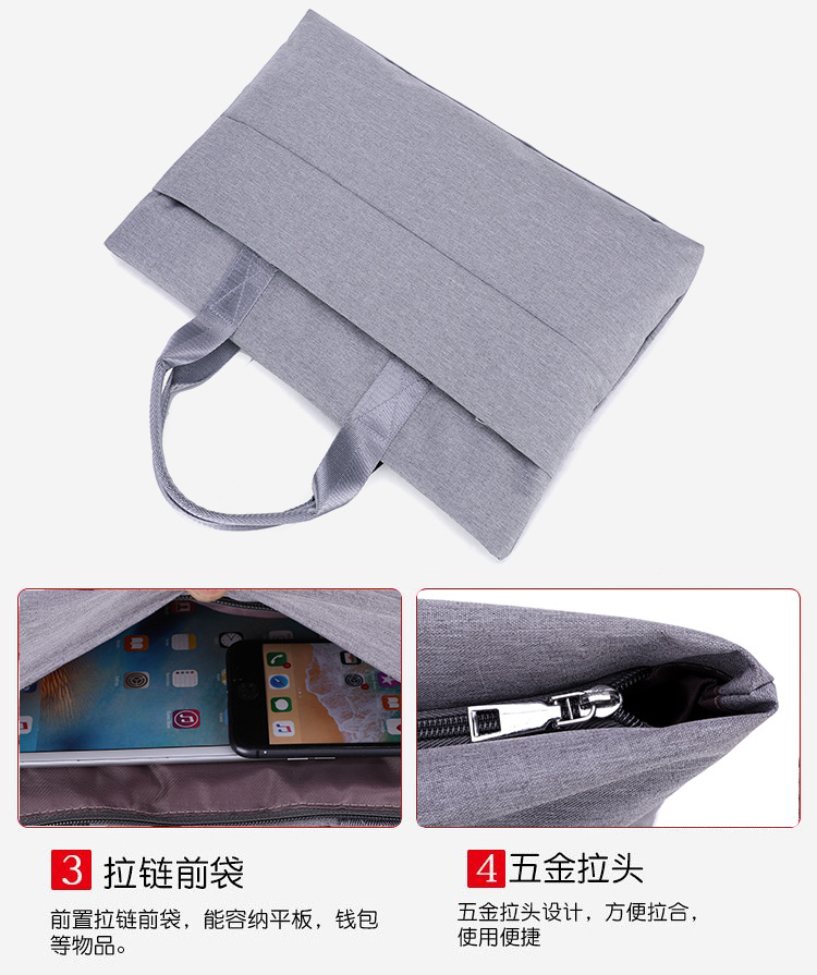 Wholesale of laptop bags with logo customization, portable inner bag, 14/15.6-inch ultra-thin briefcase for men Item Picture