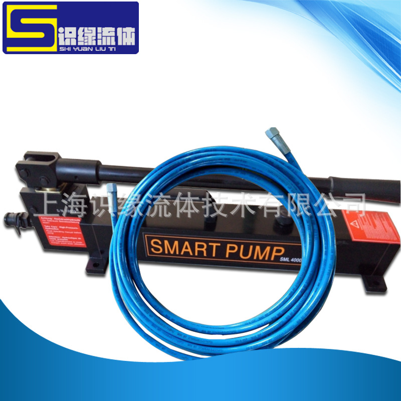 销售350MPA3500bar液压千斤顶手动泵  边立式手动高压液压泵