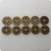 Antique crafts thickened ten emperor money, five emperor money copper coins diameter: 2.8/cm28mm thick 2.2mm#3