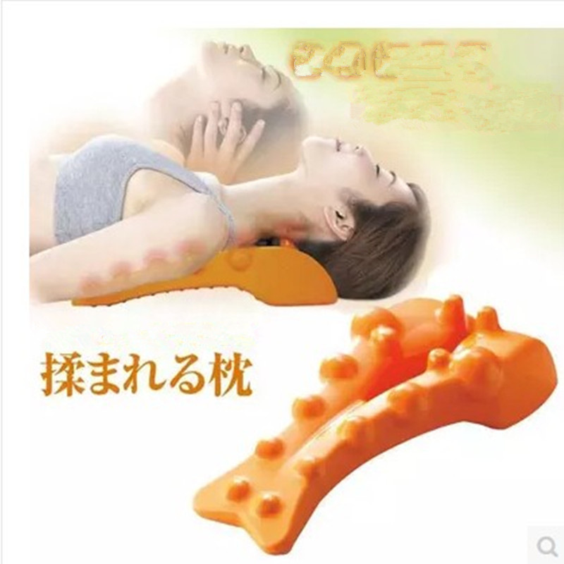 脊椎平躺架家用按摩器颈椎舒展器缓解按摩枕腰部颈部背部枕靠垫|ru