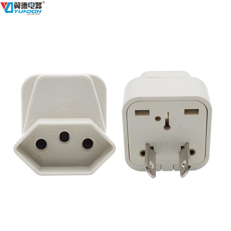 翼德澳标转换插头巴西转澳规旅行转换插头澳式插脚转巴西插座批发