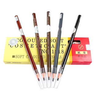 Studio makeup famous color double anti-counterfeiting head Mark 1818 drawing eyebrow pencil roll paper soft waterproof eyeliner wholesale