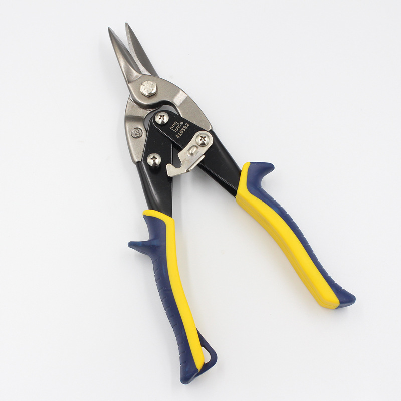 长城精工10寸白铁皮剪不锈钢铁皮剪刀龙骨剪手动直口航空剪刀批发