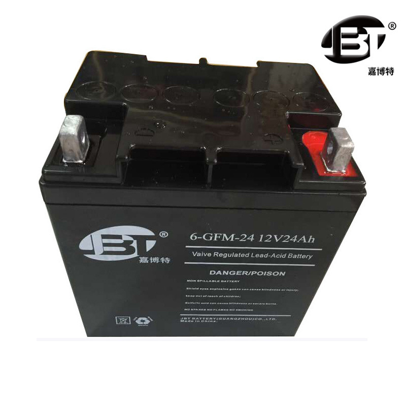 厂家直销全新/JBT嘉博特12V24ah铅酸蓄电池免维护太阳能UPS蓄电池