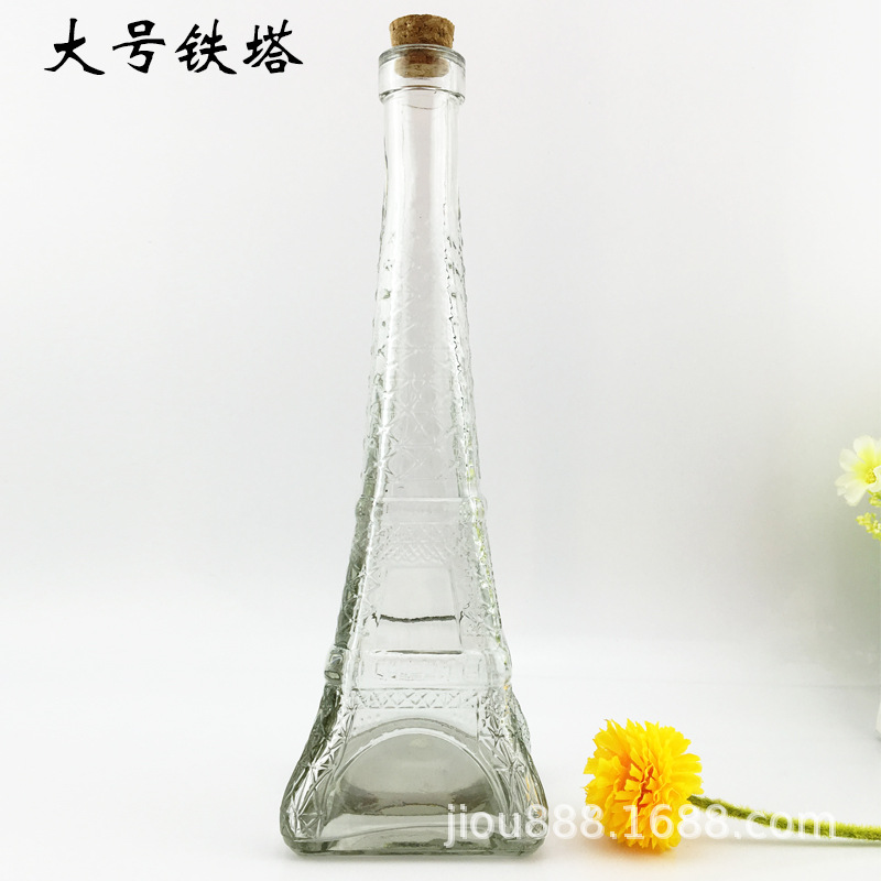 Botella de vidrio botella de caramelo botella de pudín de corcho que deseen botella con corcho cielo estrellado micro paisaje