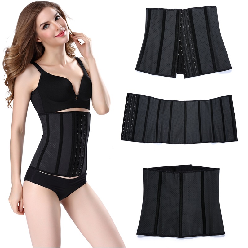 排扣束腰带运动收腹带塑身衣 网眼橡胶塑腰带 冲孔透气收腹带|ms