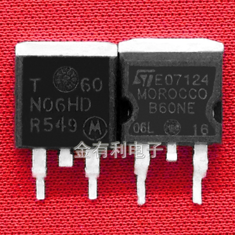 拆机T60N06HD  B60NE06L MTB60N06HD 60V60A TO263 场效应MOS管