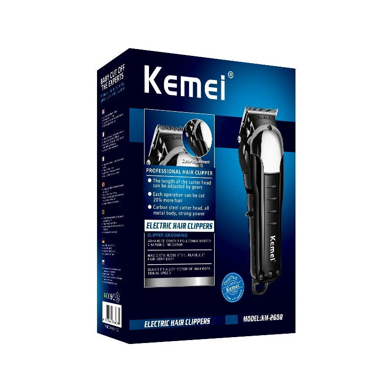 Kemei, перезаряжаемый триммер для волос с зарядкой, вместительный литиевый аккумулятор, прямые поставки с завода, 2200мАч