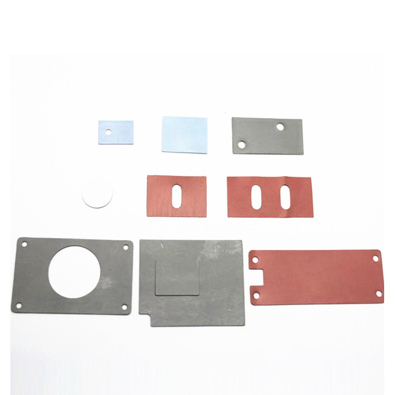 定制灰色绝缘矽胶垫散热片 带背胶粉色软性耐磨耐高压导热矽胶布