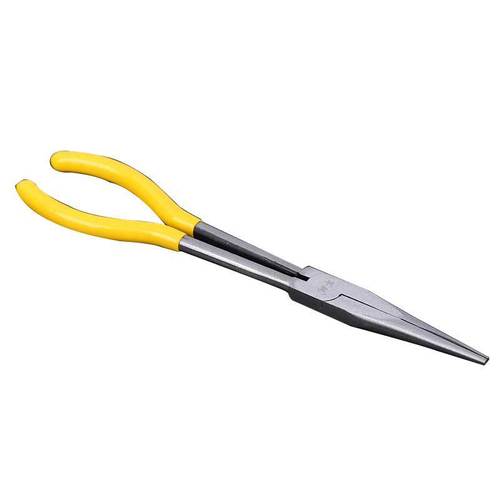 Plastic dipped 11 inch long nose pliers, 275mm long nose pliers, curved nose pliers, long nose pliers, O-type curved nose pliers