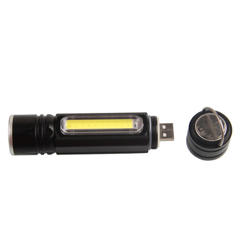 Đèn pin T6 USB mini không thấm nước tầm xa zoom sạc đèn LED làm việc hợp kim nam châm COB Đèn pin