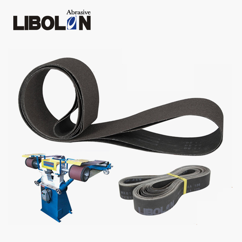 厂家直供50*2100煅烧磨料黑砂砂带 打磨不锈钢铝合金五金砂带