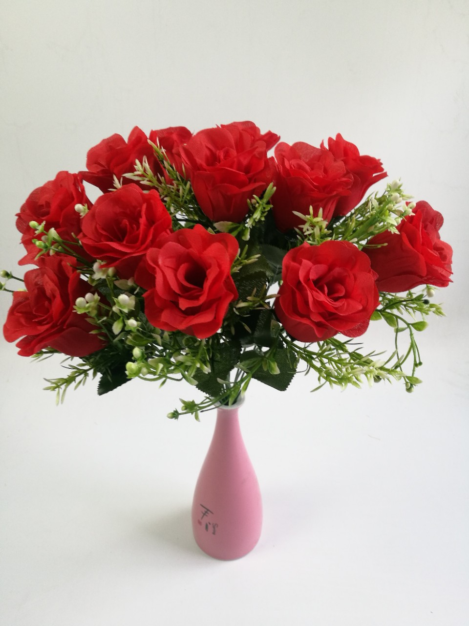 Bodas de mano 12 flores de flores de decoración de flores artificiales venta directa