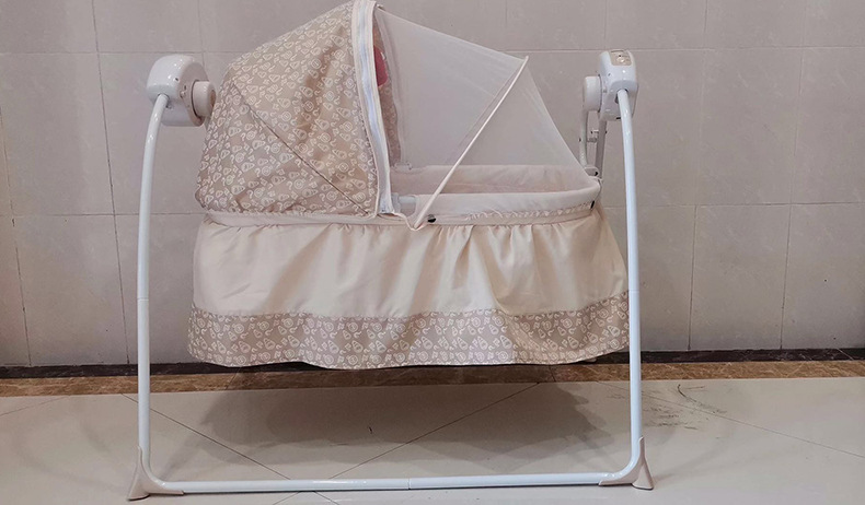 婴儿智能电动摇椅摇床秋千哄娃神器婴儿床批发详情图3