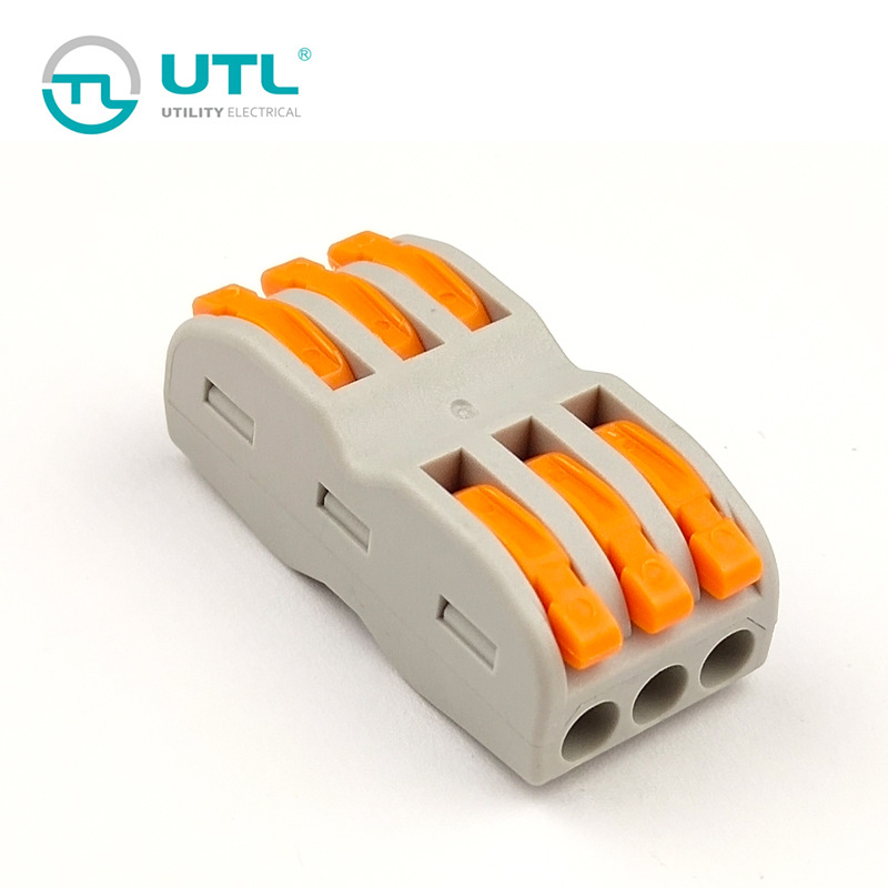 尤提乐UBC-52/03弹簧式照明端子3位电极快速连接器4平替代PCT223